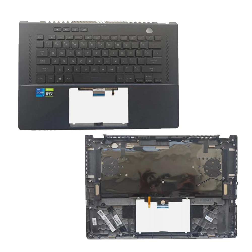 Black For ASUS ROG Zephyrus GA503Q GU603 Palmrest Backlit US Keyboard Cover