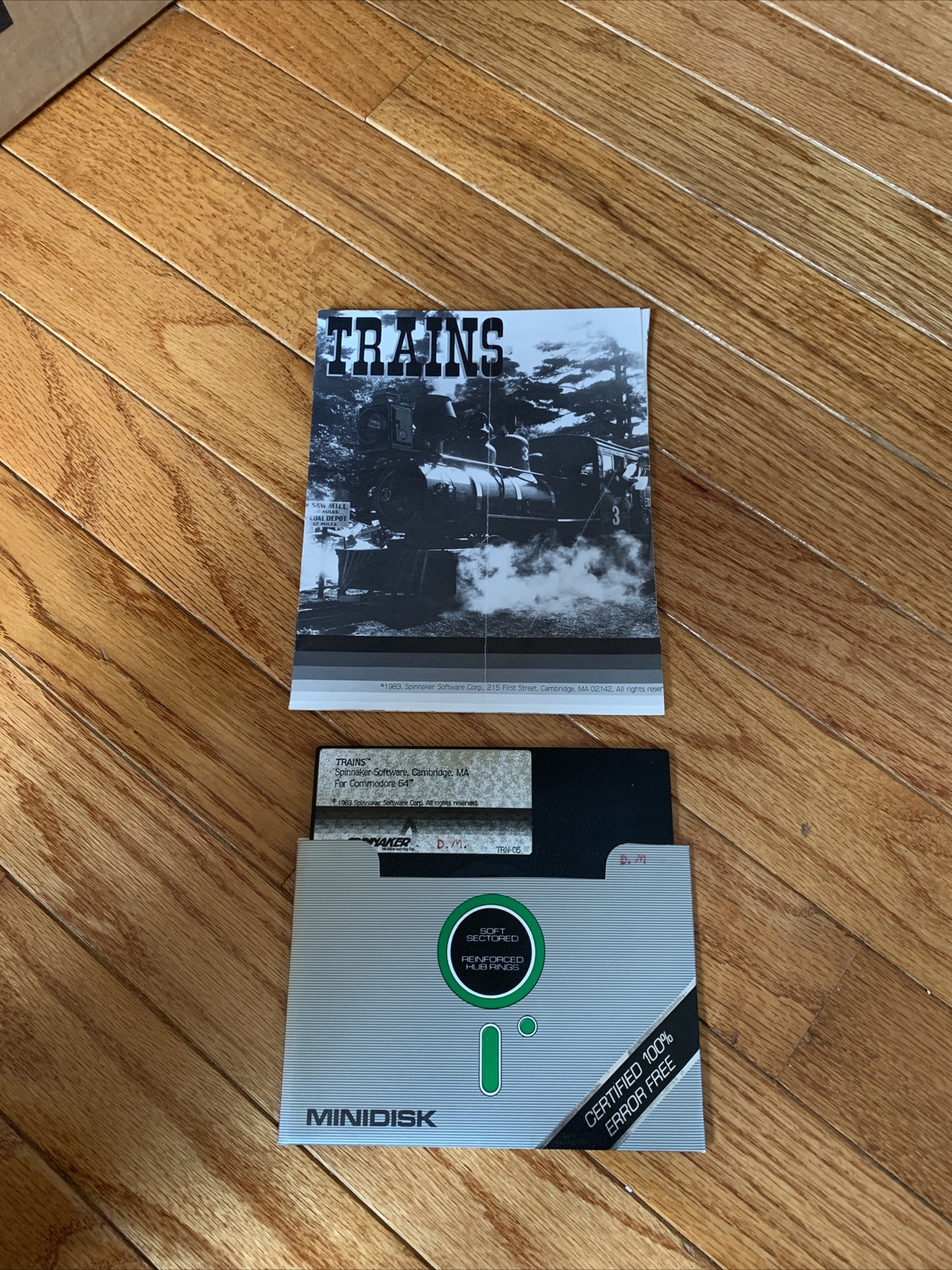Trains Commodore 64 C64 5.25" disk With Manual