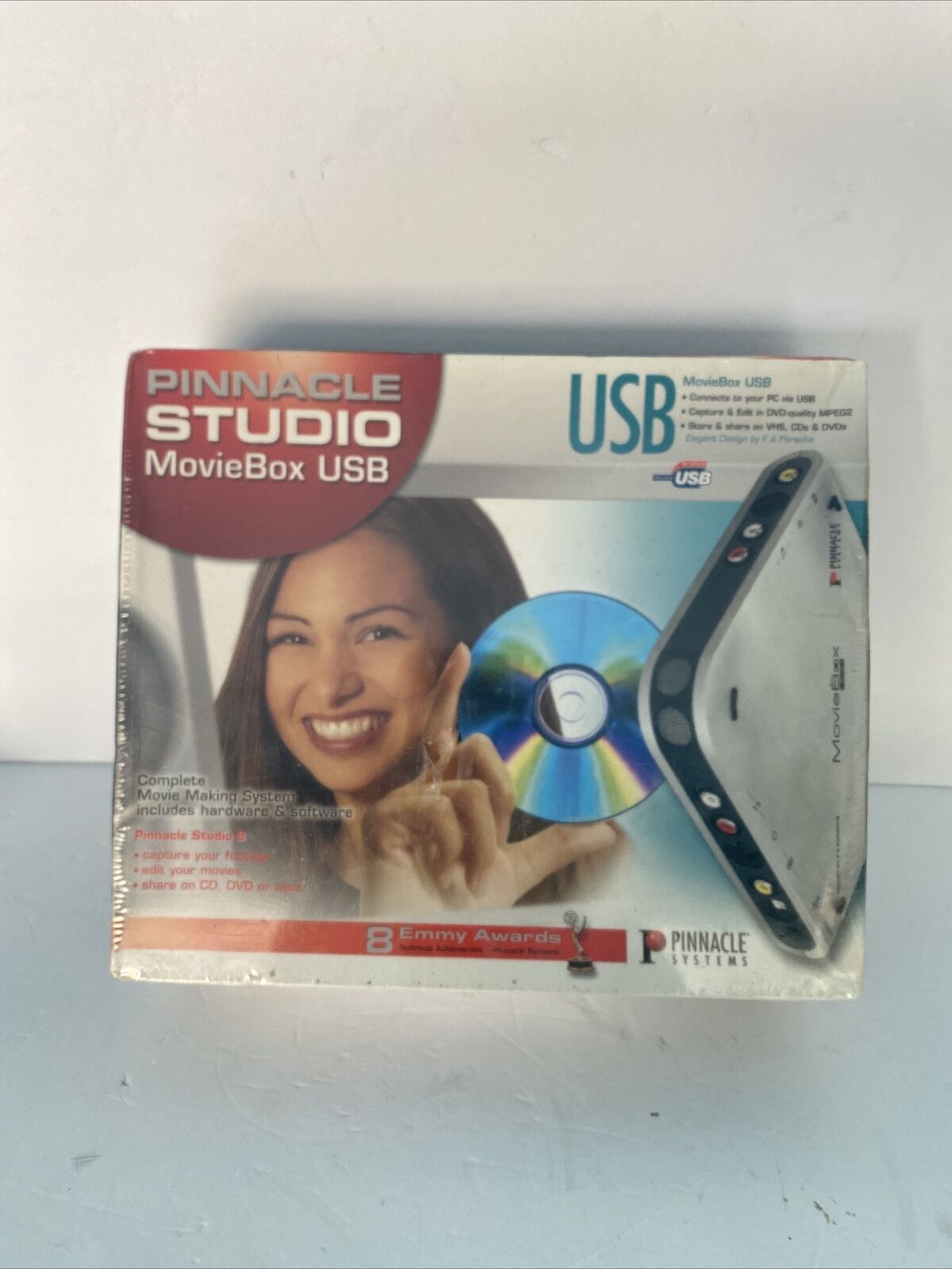 NEW Pinnacle Studio 8 MovieBox USB Video Capture Device w/accessories-unopened