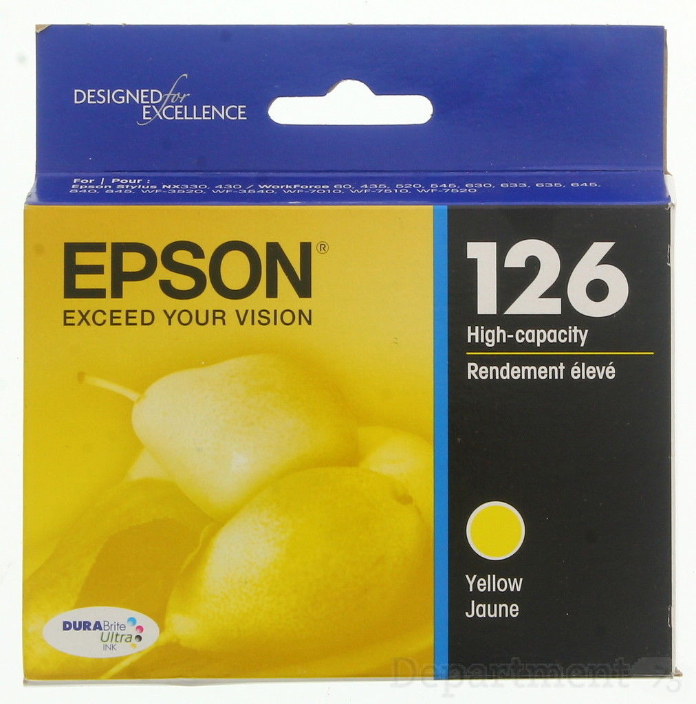 NEW Epson 126 High Capacity Yellow Ink Cartridge Genuine