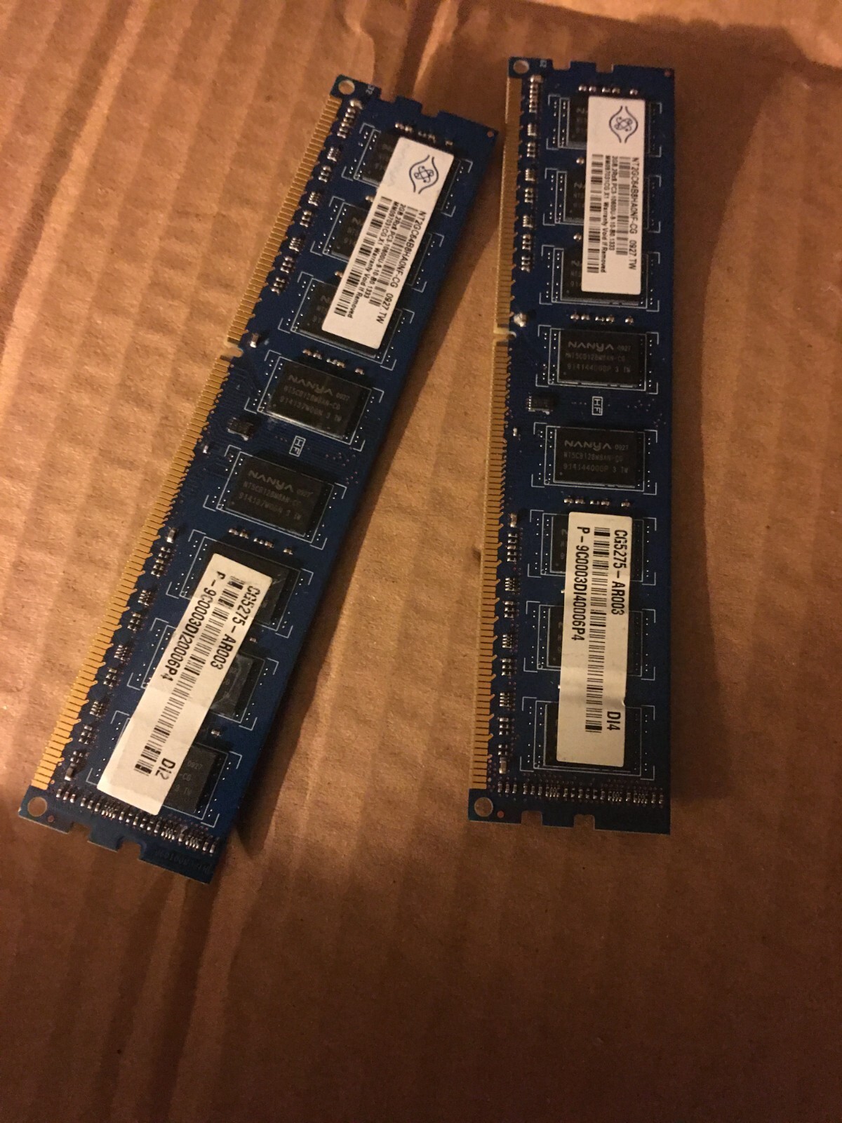 4GB (2x2GB) Nanya DDR3 1333 desktop DIMMs PC3-10600U RAM NT2GC64B88B0NF-CG RAM