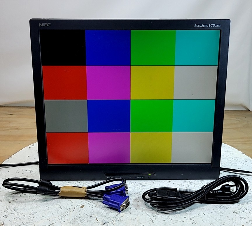 NEC aslcd72vx-bk accusync lcd72vx LCD Monitor 17" Grade B VGA DVI SEE NOTES