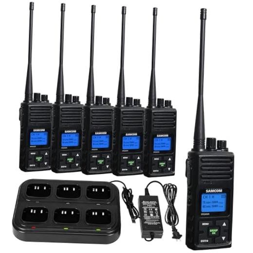 FPCN30A 5W Two-Way Radios 6-Pack with Charger Gang