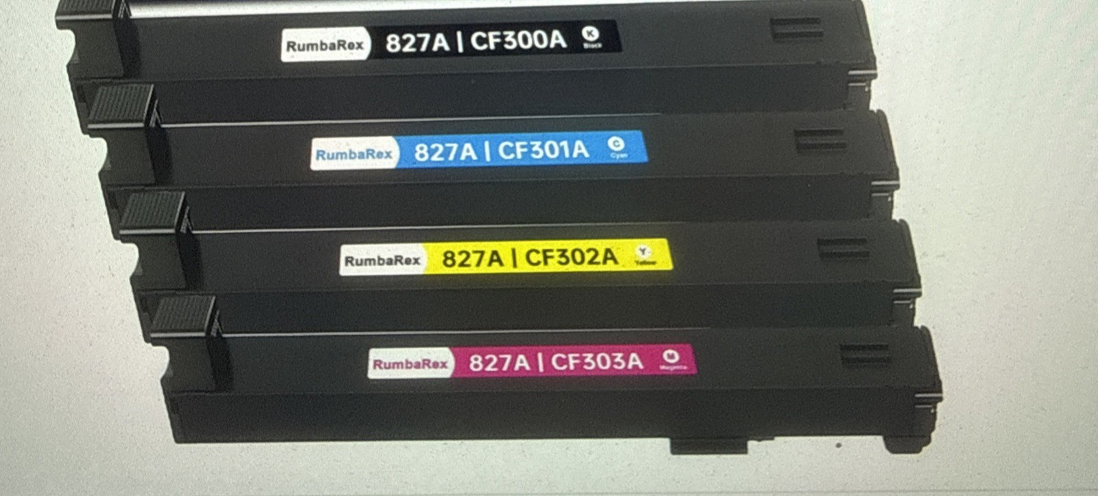 Rumbarex 827A Toner Cartridges New Open Box 4 Colors