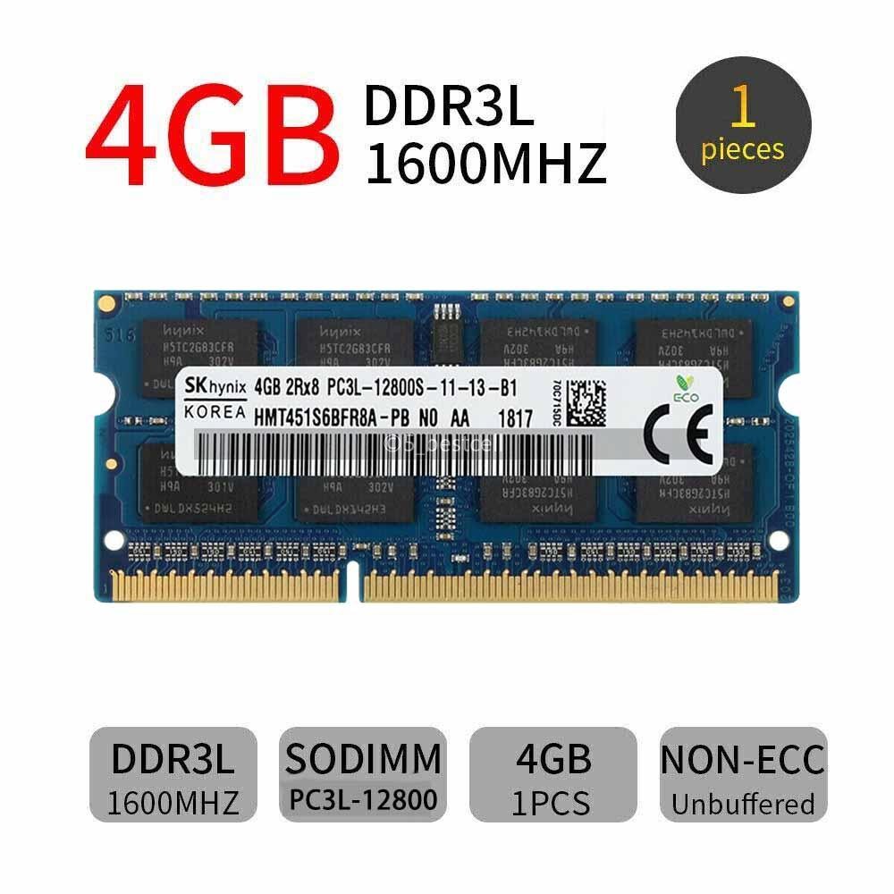 Hynix 4GB 8GB 1/2pcs DDR3L 1600MHz PC3L-12800S 204Pin SO-DIMM Laptop Memory lot