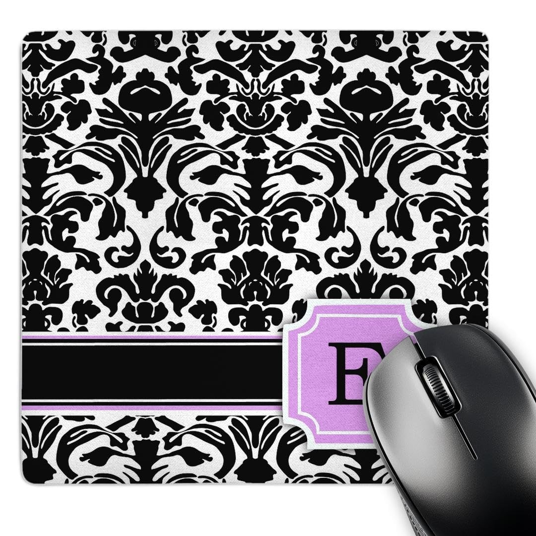 3dRose LLC 8 x 8 x 0.25 Inches Mouse Pad, Personal Initial E 8L x 8W inches