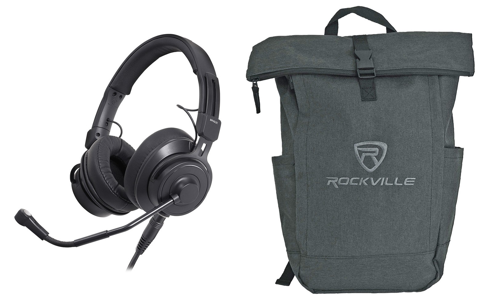 Audio Technica BPHS2Ca-XF4 Broadcast Stereo Condenser Headset 4Pin XLRF+Backpack