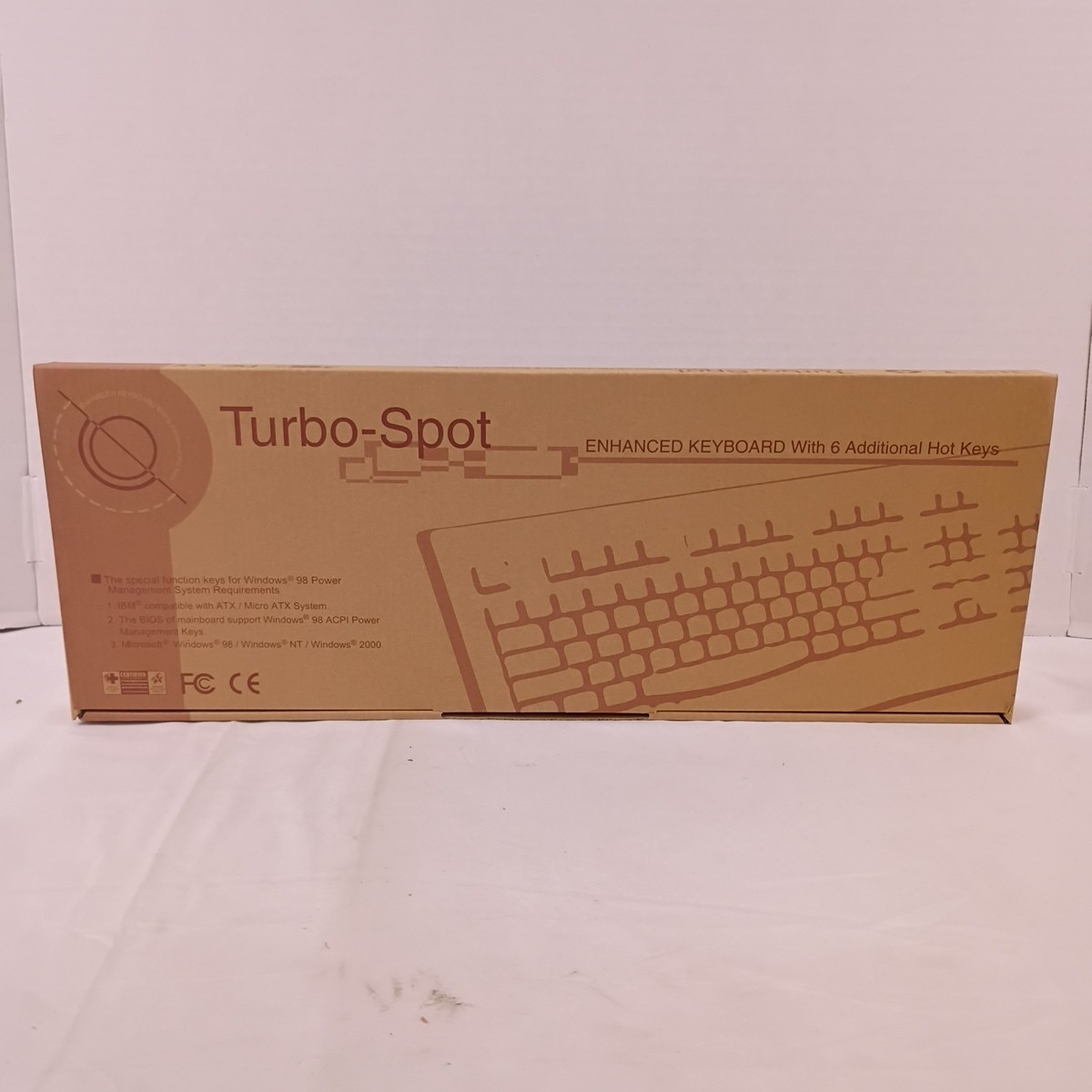 Turbo-Spot Enhanced Keyboard with 6 Additional Hot Keys New in Box Vintage 