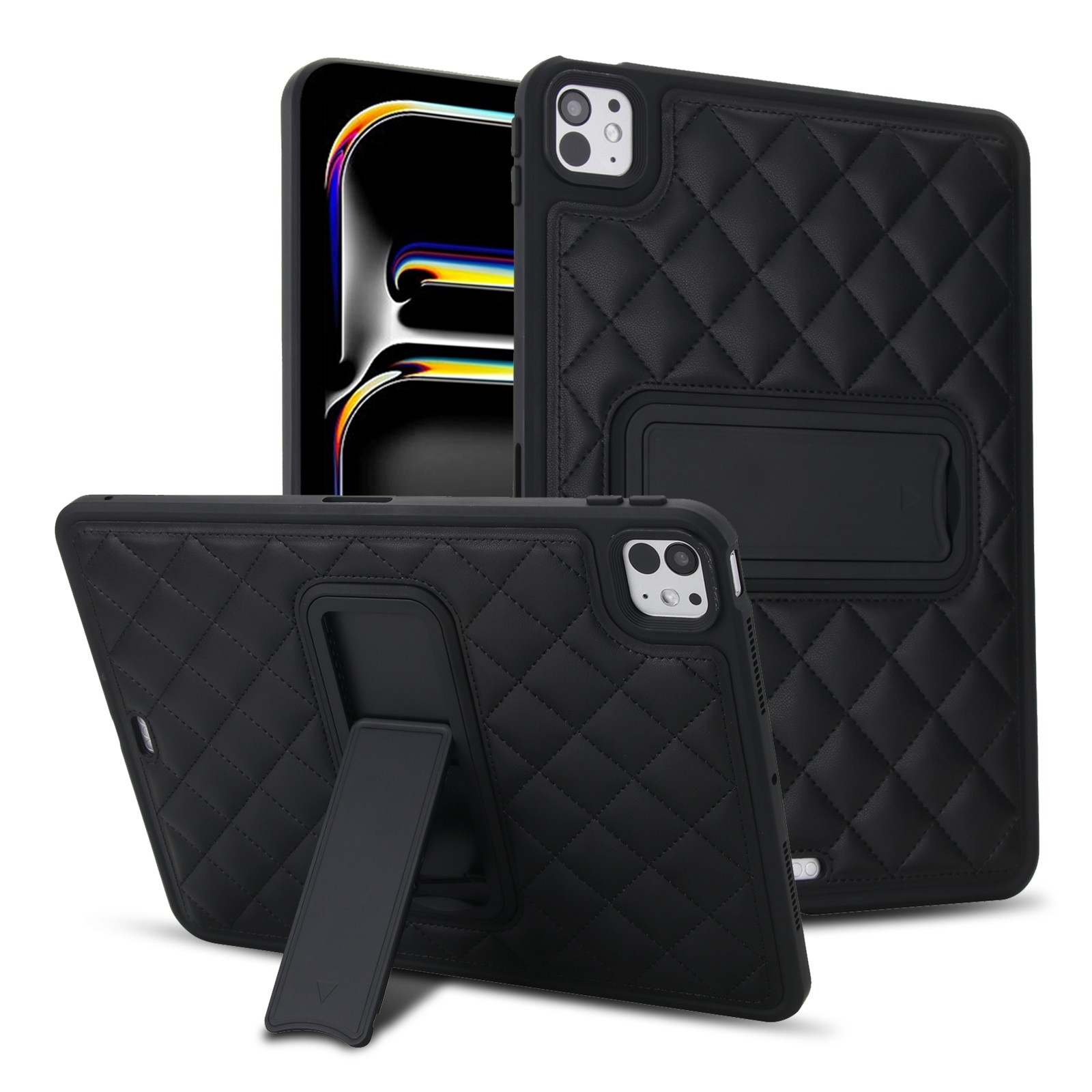 For iPad Pro 11 2025/2024/Air 2026/2025/iPad 11 (A16) Premium Leather Stand Case