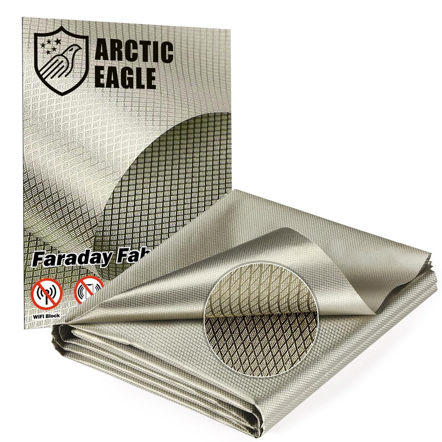Faraday Fabric - Faraday Cloth for EMP Shield and Faraday Cage (43" X 118")