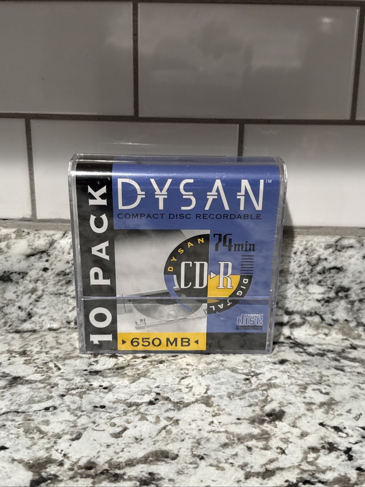 Brand New Sealed Dysan compact Disc Recordable CD R 74 min 650 MB 10 Pack
