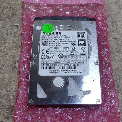 Toshiba MQ01ACF032 0HN7VH Hard Drive 320GB SATA 2.5"