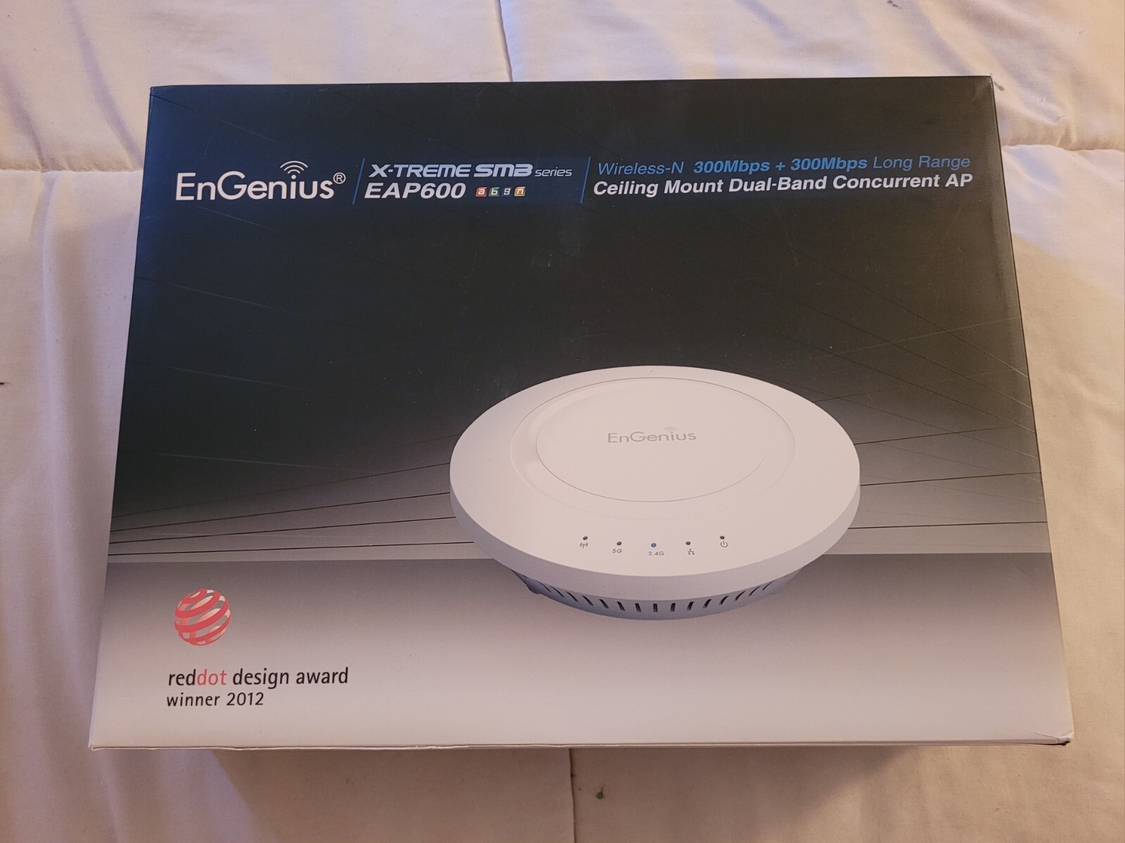 EnGenius EAP600 Dual-Band Ceiling Mount Indoor Wireless Access Point New Open 