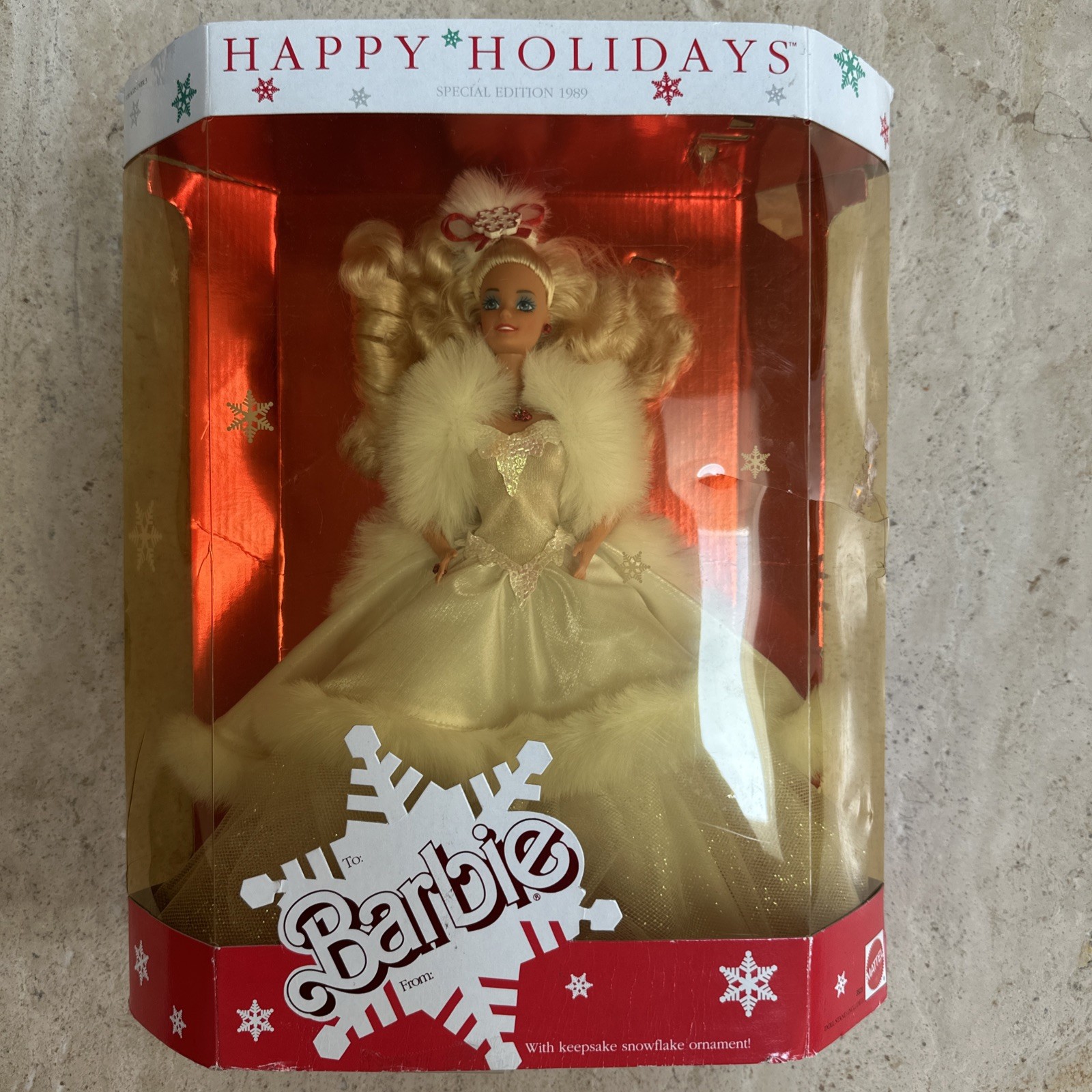 Barbie Holiday Christmas 1989 Happy Holiday Barbie