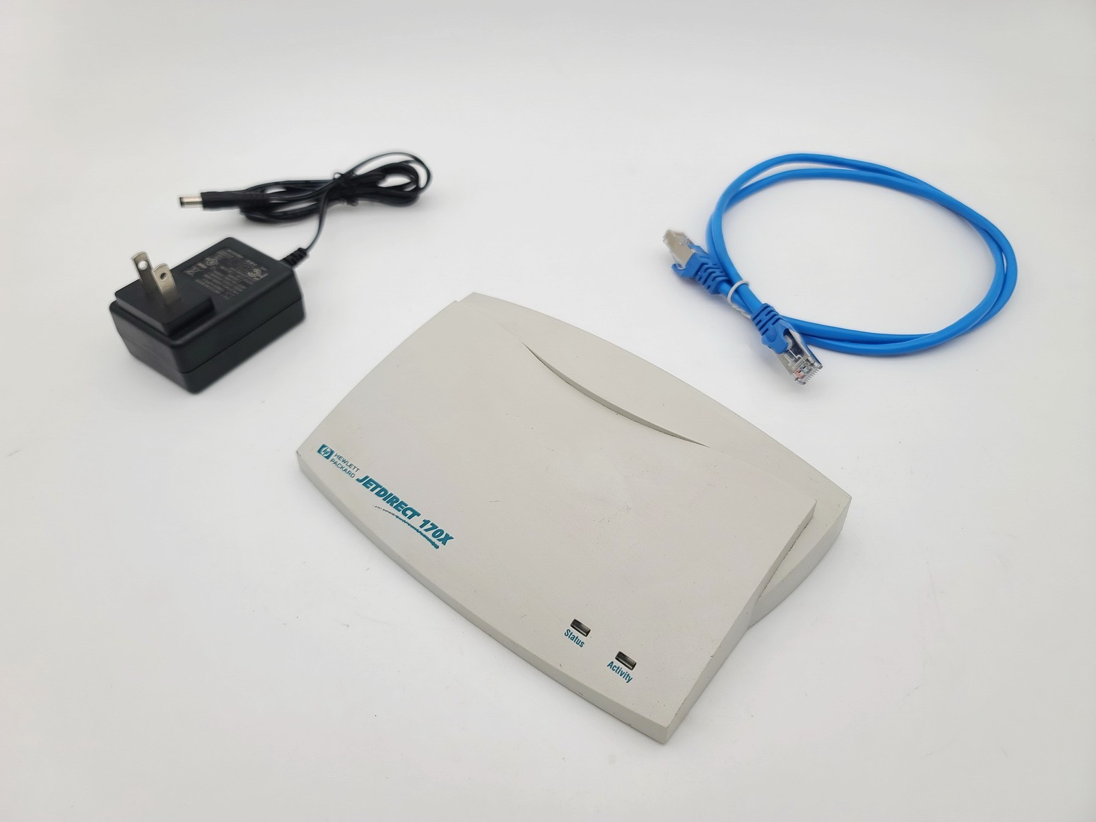 HP JETDIRECT 170X RSVLD-0605 EXTERNAL PRINT SERVER ETHERNET PARALLEL ADAPTER