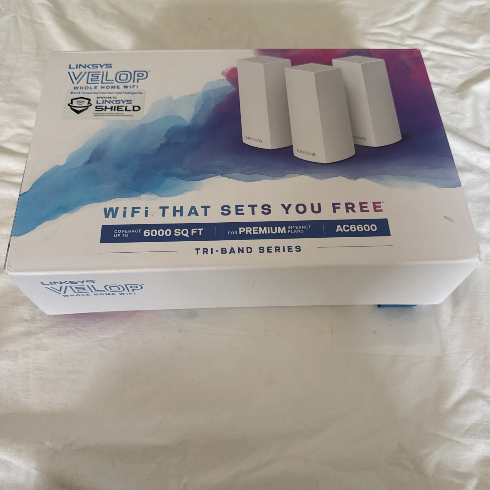 Linksys AC2200 3-Pack Velop Whole Home WiFi System 60+ Devices 6,000sqft