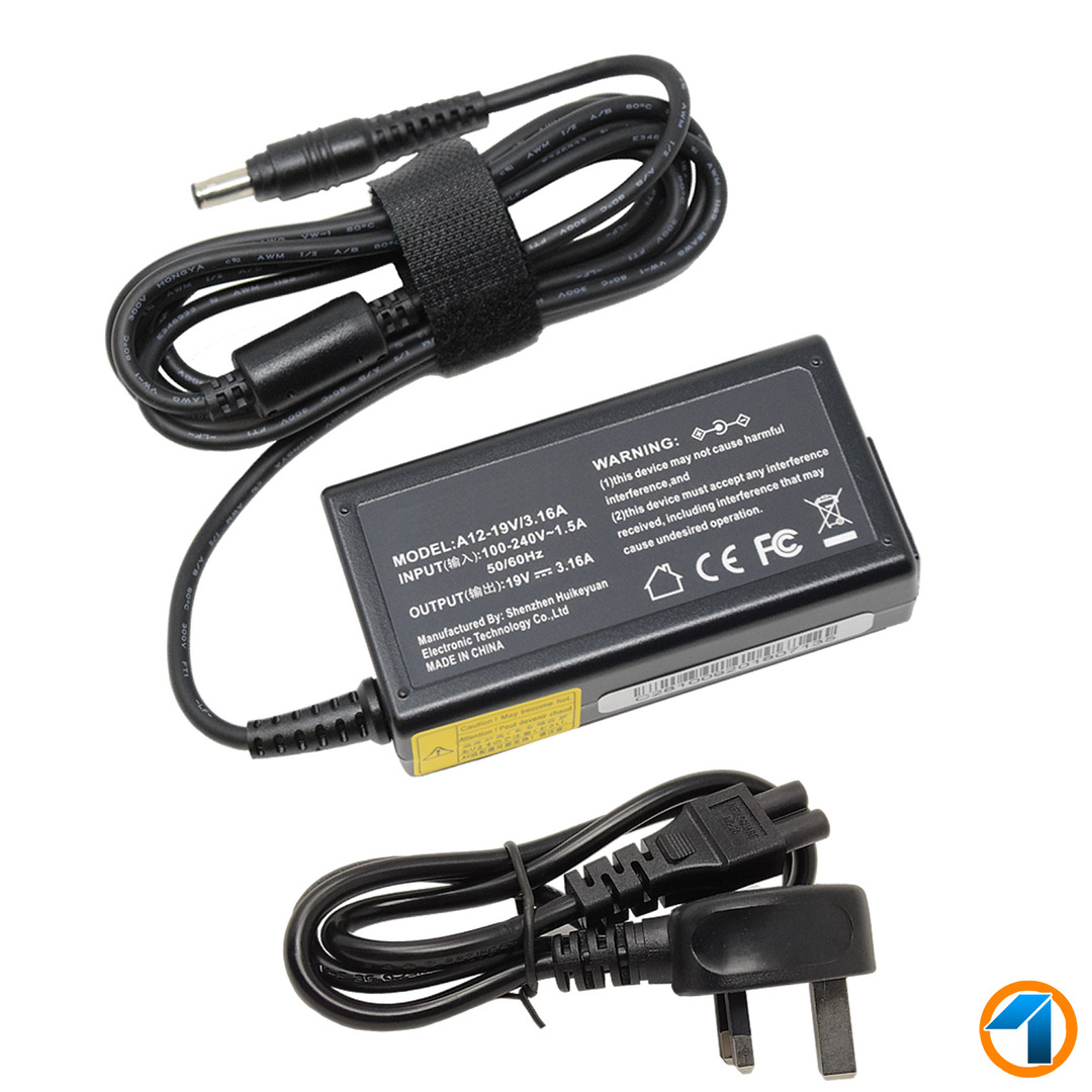 19V 3.16A CHARGER AC Adapter Replacement SAMSUNG NP-R730-JB08UK 60W SUPPLY PSU