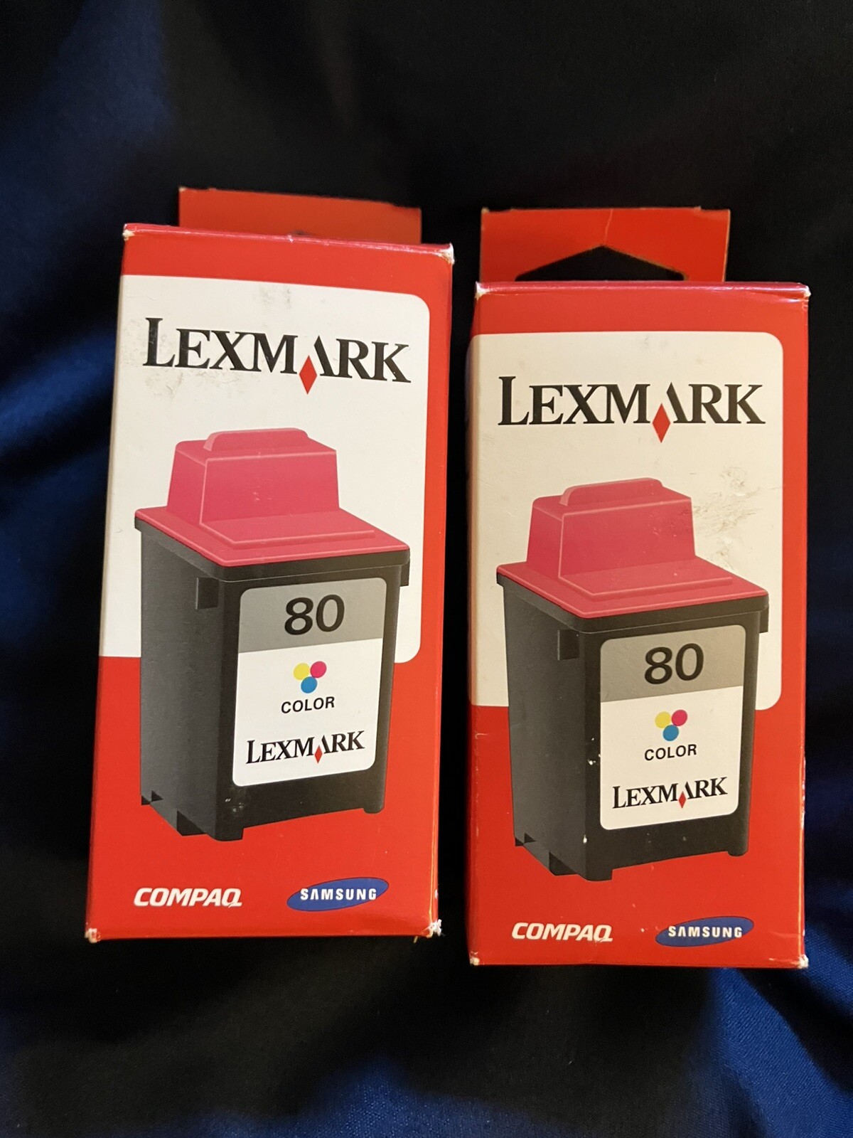 Lexmark Printer Cartridges Pair No. 80 Color - New