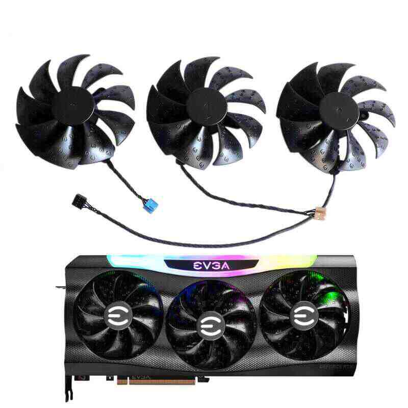 3x For EVGA RTX3070 3070TI 3080 3080TI 3090 FTW3 Graphics card fan