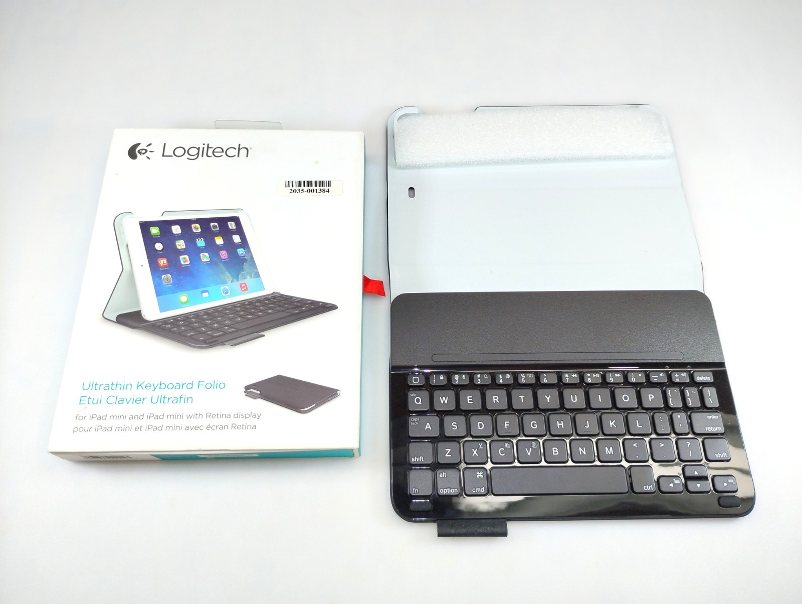 Logitech Ultrathin Keyboard Folio iPad Mini 1 2 3 Retina Black Open Box