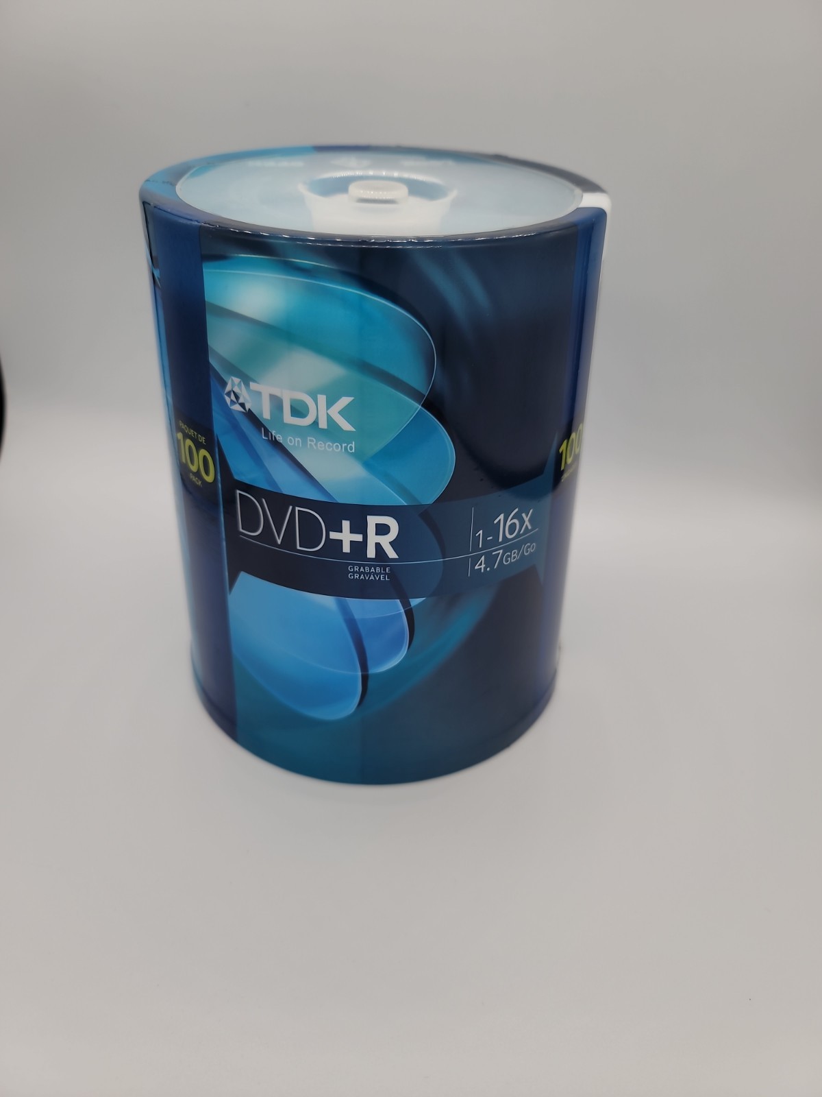 TDK DVD+R Recordable 16X 4.7Gb 100 Pack Spindle - New, Factory Sealed