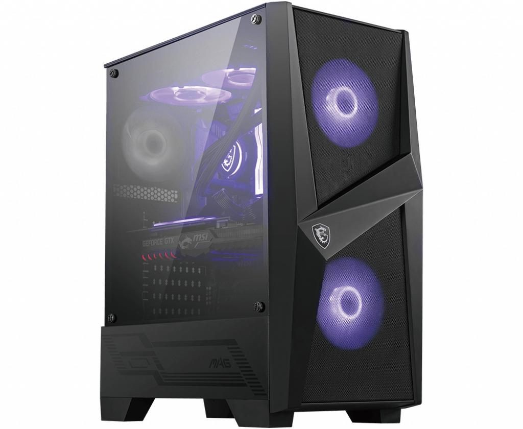 MSI MAG_FORGE_100M Mid Tower Gaming Computer Case 'Black, 2X 120Mm Rgb Pwm ~E~