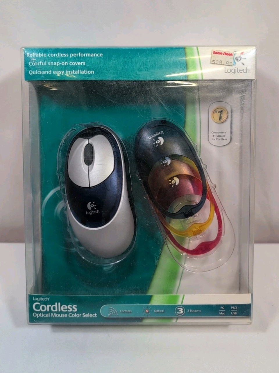 Logitech Cordless Mouse Freedom In Color PC Or Mac Changeable Color