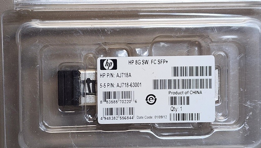 HP AJ718A 8GB SW FC SFP+ Transceiver Module FTLF8528P2BNV-HP & FTLF8528P3BNV-HP