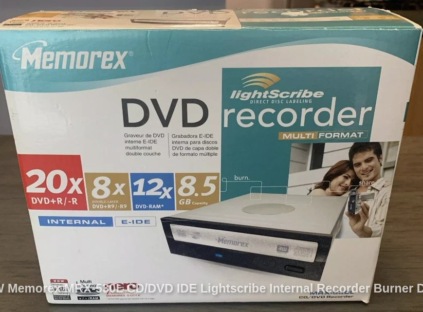 NEW Memorex MRX-530L CD/DVD IDE Lightscribe Internal Recorder Burner Drive