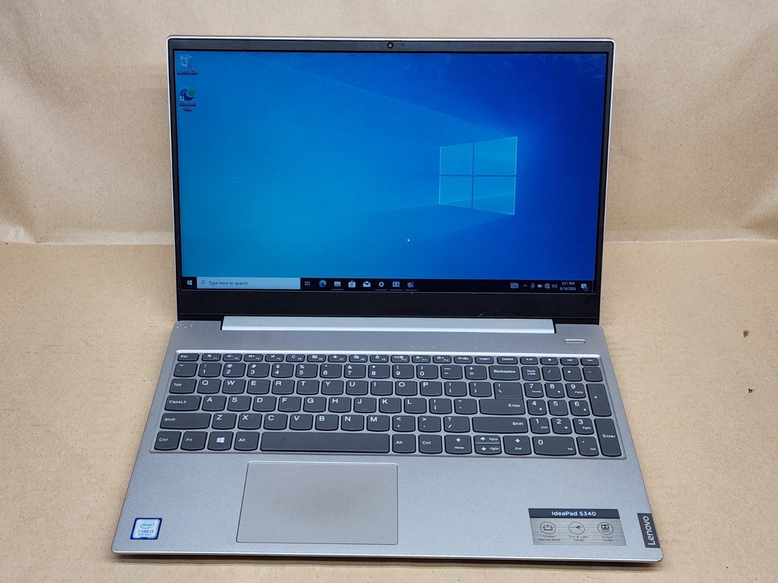 Lenovo IdeaPad S340-15IWL 15.6" i3-8145U 4GB RAM 1TB HDD Win10 Pro