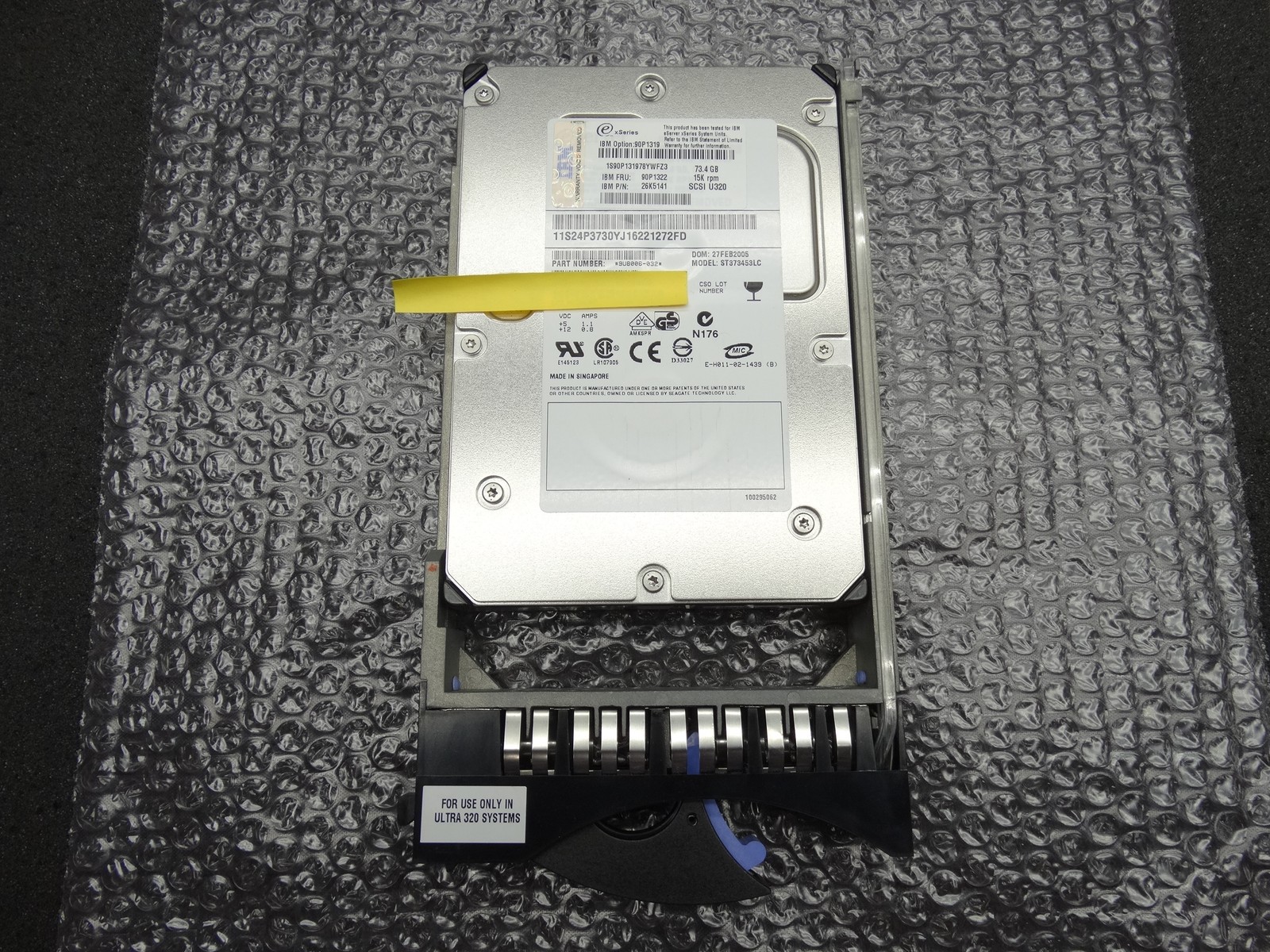 73.4GB IBM xSeries 90P1319 / MAU3073NC 15K RPM U320 SCSI 80pin 3.5" Hard Drive