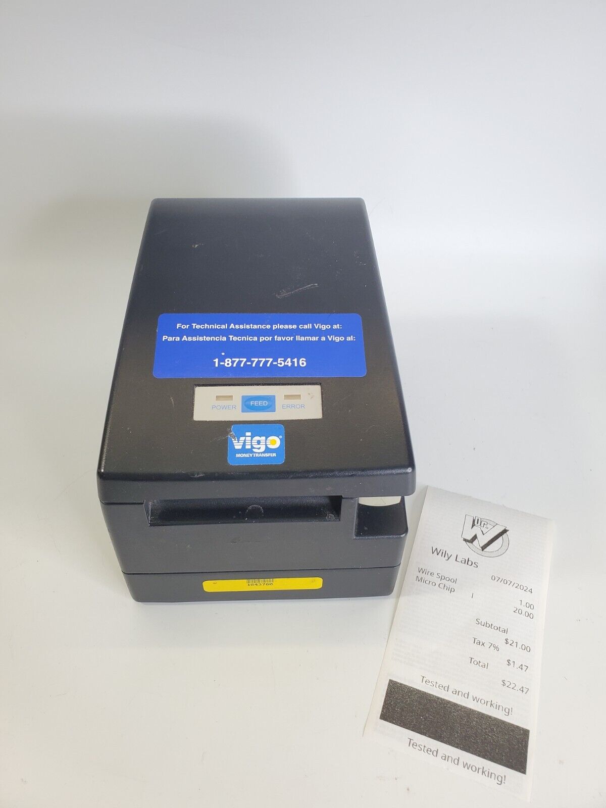 Citizen CT-S2000 Hi-Speed Receipt Direct Thermal POS Printer Tested Working