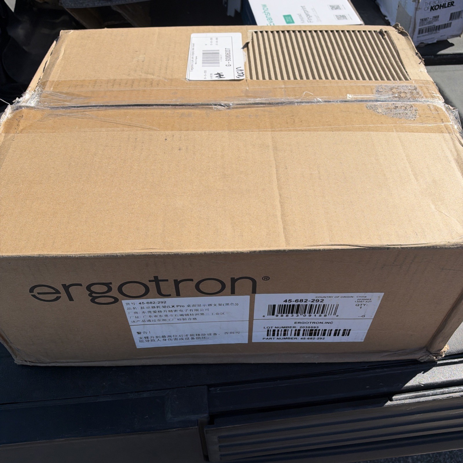 Ergotron Desk Mount for Monitor, LCD Display - Black (45-682-292) (45682292)