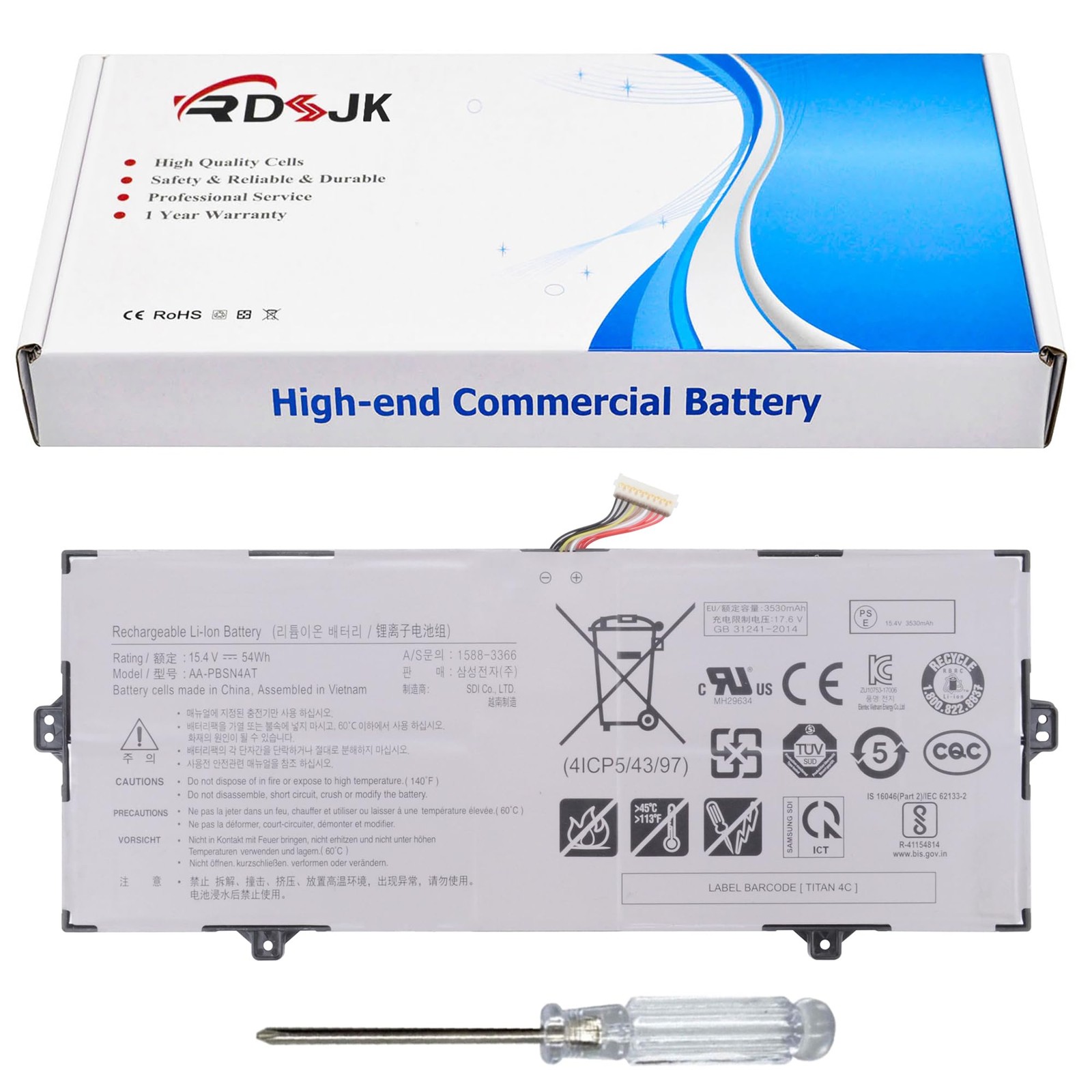 AA-PBSN4AT Laptop Battery for Samsung Galaxy Book NP750XDA NP750TDA