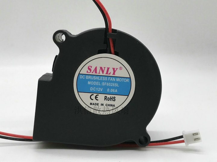 1 PCS SANLY Fan SF6028SL DC 12V 0.06A 2 pin 60*60*28MM