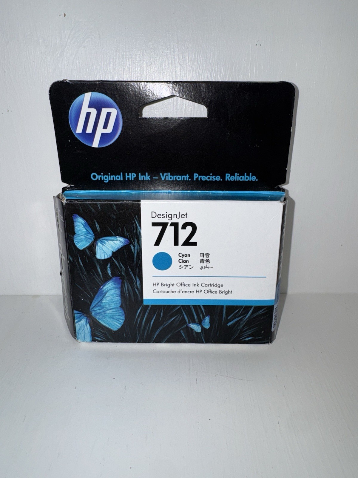 Genuine HP 712 Cyan Ink Cartridge 3ED67A New Sealed Exp 03/2025 OEM DesignJet