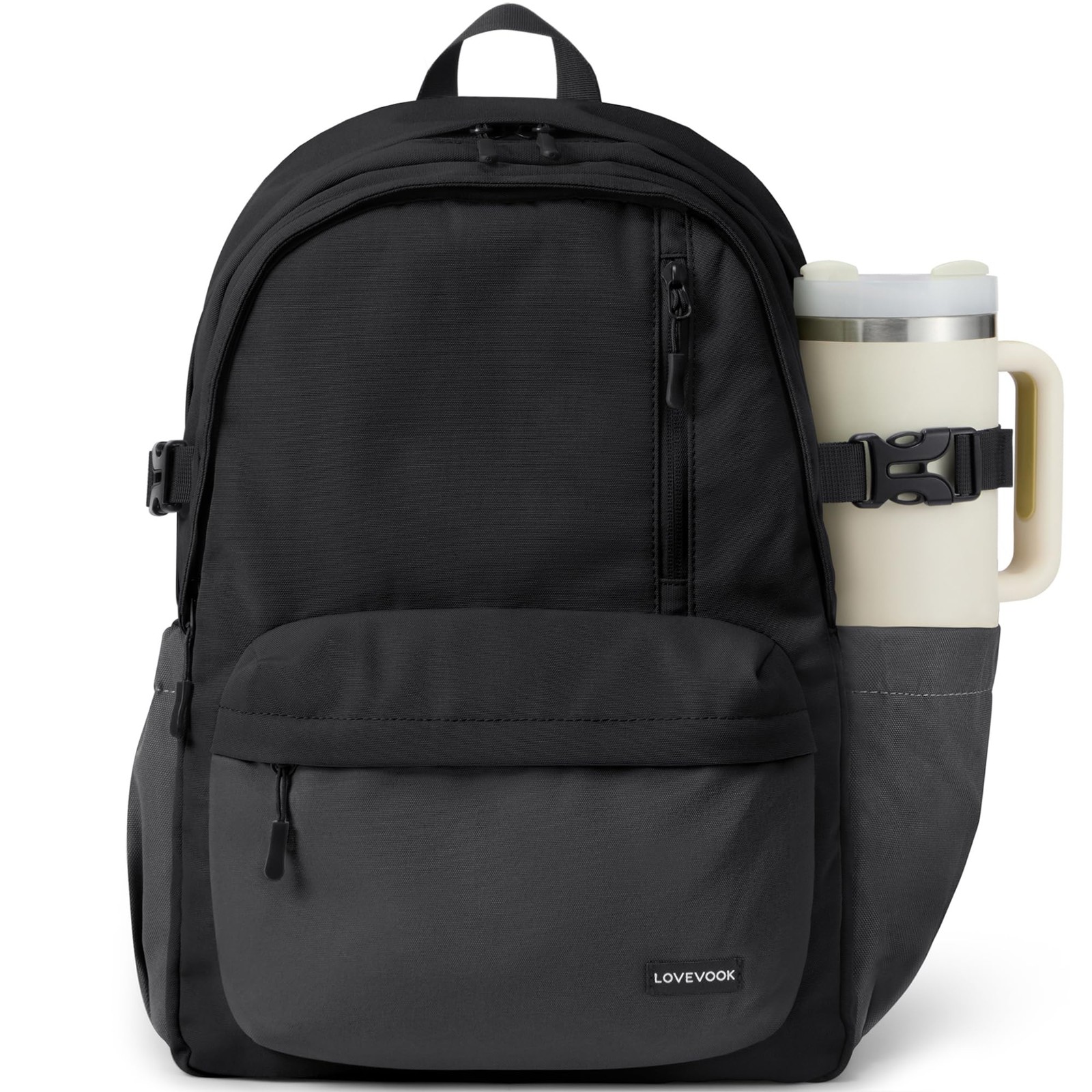 LOVEVOOK Laptop Backpack Giant Tumbler Holder Pocket for Men Women
