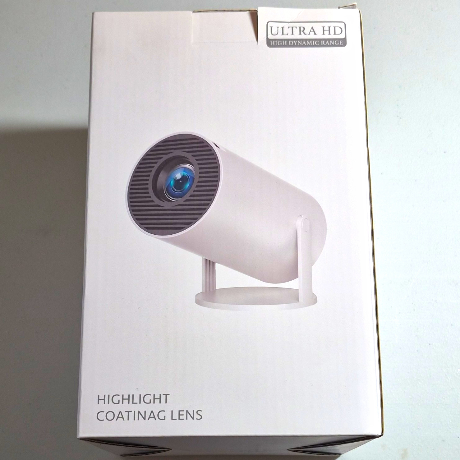DLP Mini Projector 720p Native 1080p 500 ANSI WiFi HDMI/USB White X004CJT2UJ