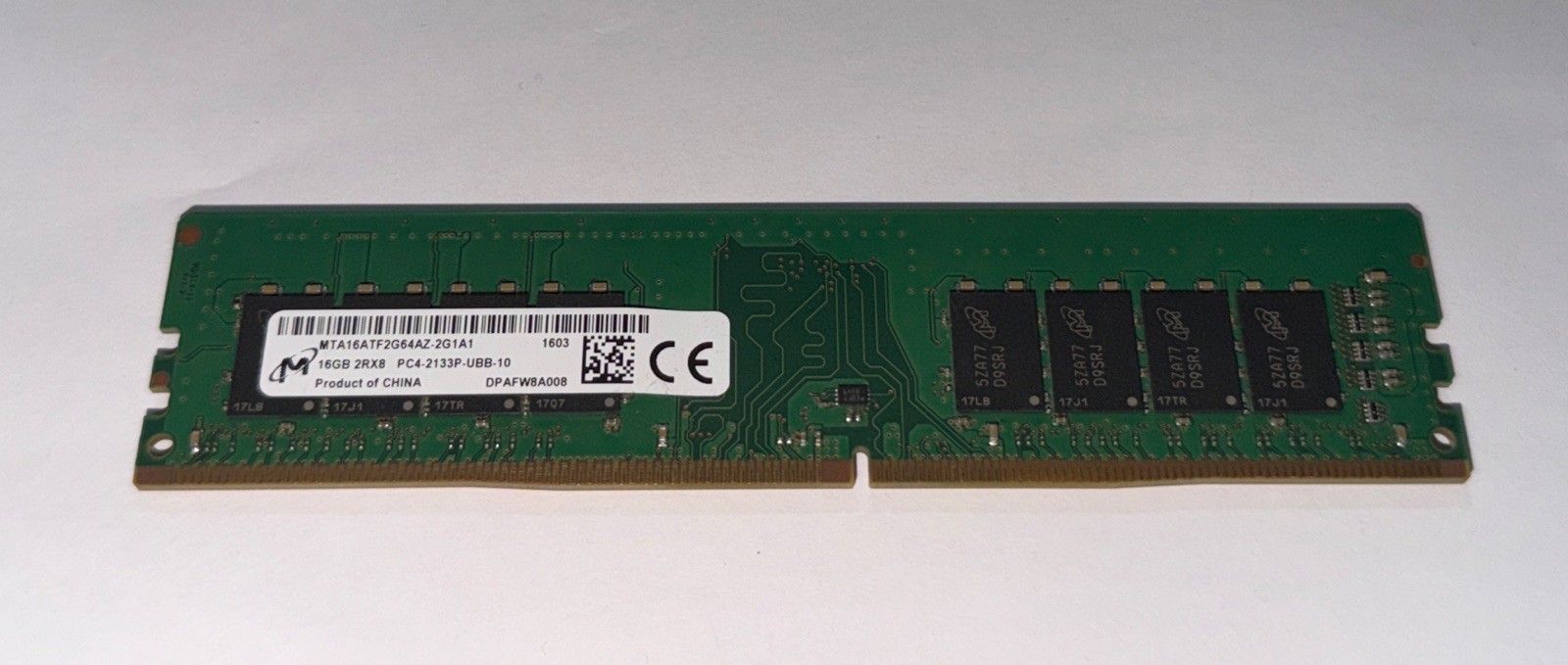 16GB Micron MTA16ATF2G64AZ-2G1A1 DDR4 PC4-2133P UDIMM Desktop Memory