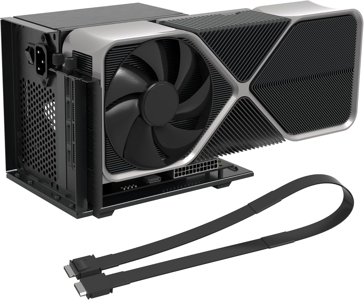 Oculink Egpu Dock, Pcie 4.0 X4 64Gbps 19.7In SFF-8611 Cable SFF-8612 8311 Pcie X