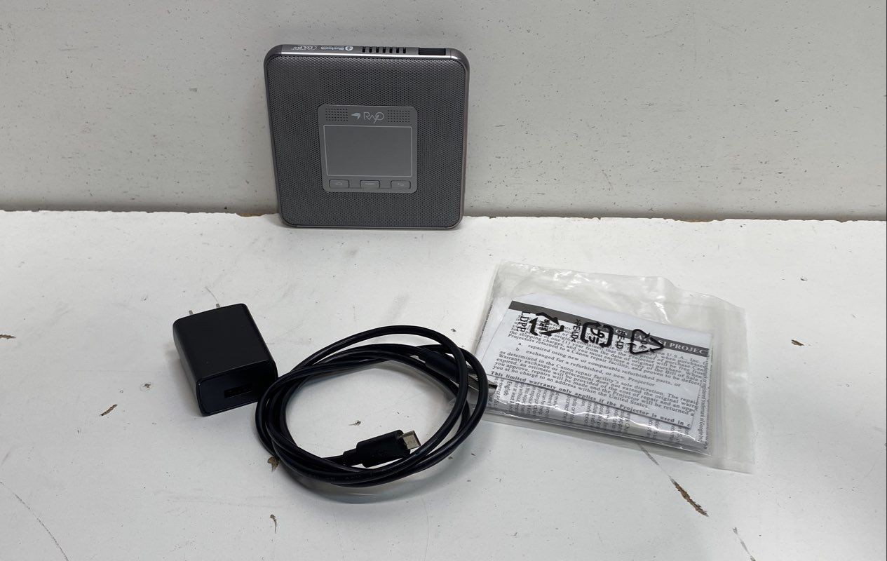 Canon Rayo S1 Mini Portable Projector Silver Bluetooth DLP Android Tested