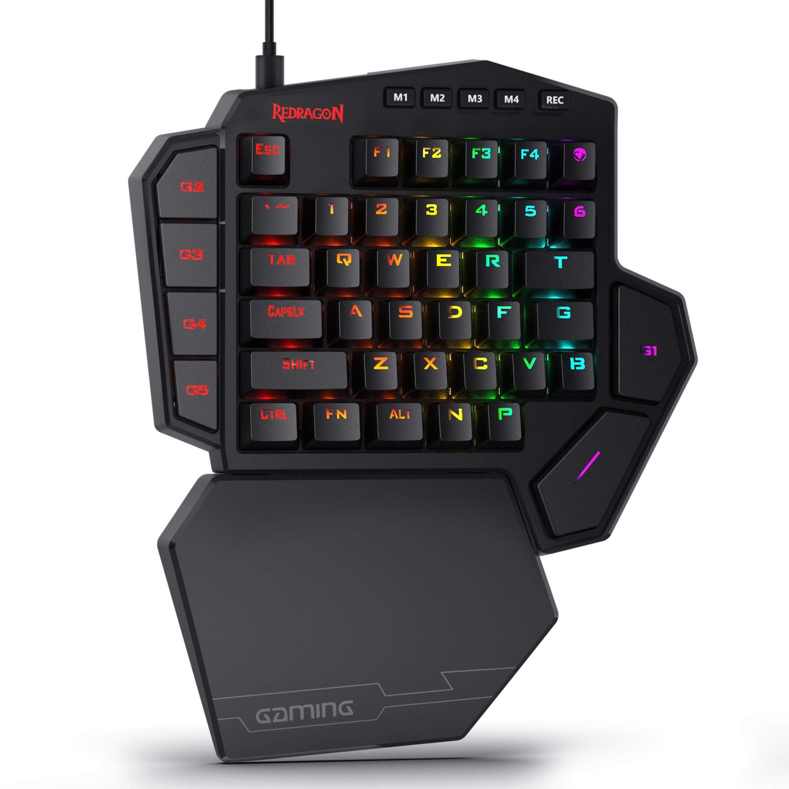 K585 DITI Wired One-Handed RGB Mechanical Gaming Keyboard, 42 Keys Type-C Profes