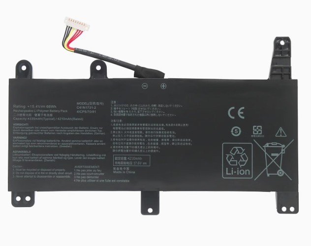C41N1731-2 66Wh Genuine Battery For ASUS ROG Strix G712 G731 G732 G712L G731GU