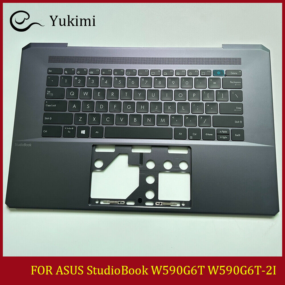 FOR ASUS StudioBook W590G6T W590G6T-2I Black C Shell Palmrest Backlit Keyboard