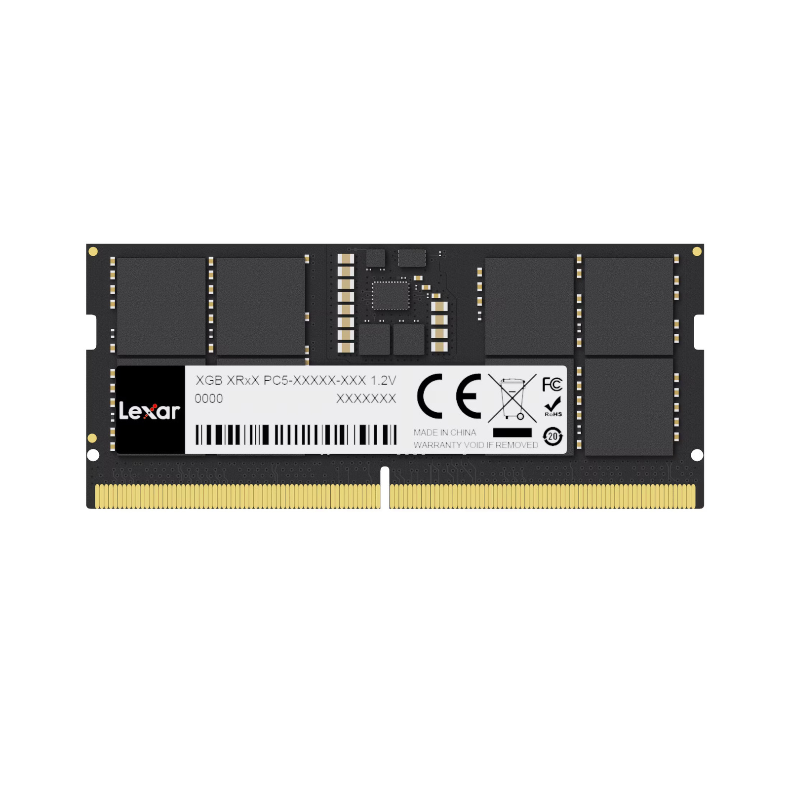 Lexar - DDR5 SODIMM 5600MT/s, C46, 1x16GB - Black