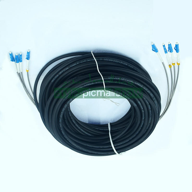 150M Field Outdoor LC-LC UPC 4 Strand 9/125Single Mode Fiber Patch Cord