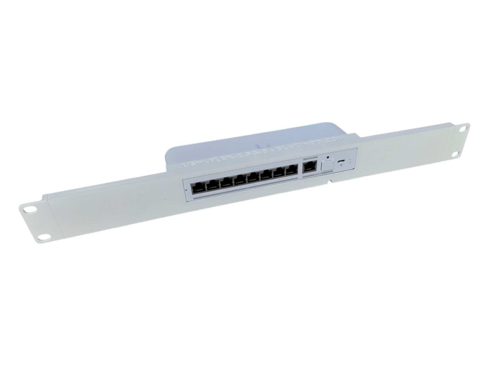 19 inch Network Rack Mount for Unifi USW-Flex-2.5G-8-POE Switch, 1U Height