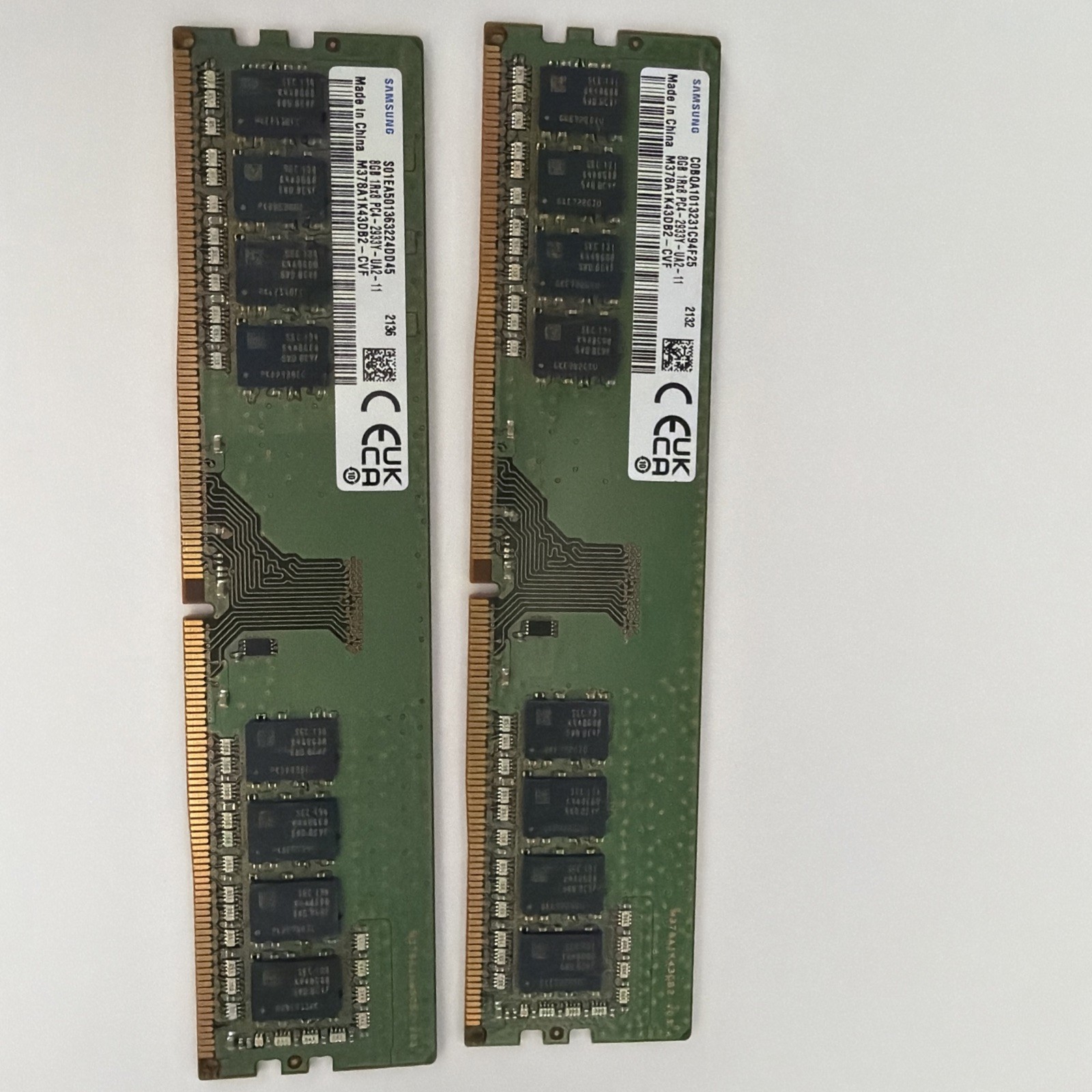 Samsung  (2x8GB) 16GB Total 1Rx8 PC4-2933Y MT/s DRAM 288-PinDesktop Memory RAM