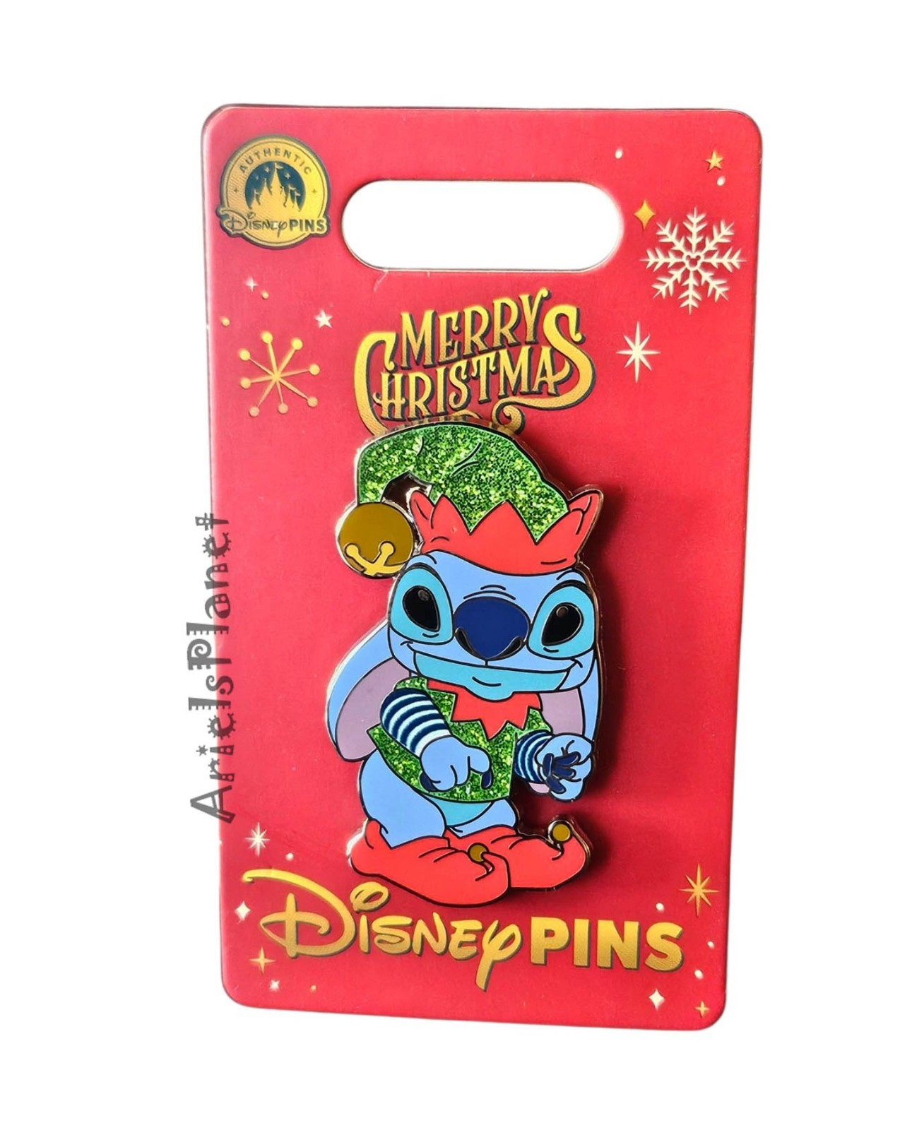 Disney Parks Lilo & Stitch Merry Christmas Holiday Pin - Stitch