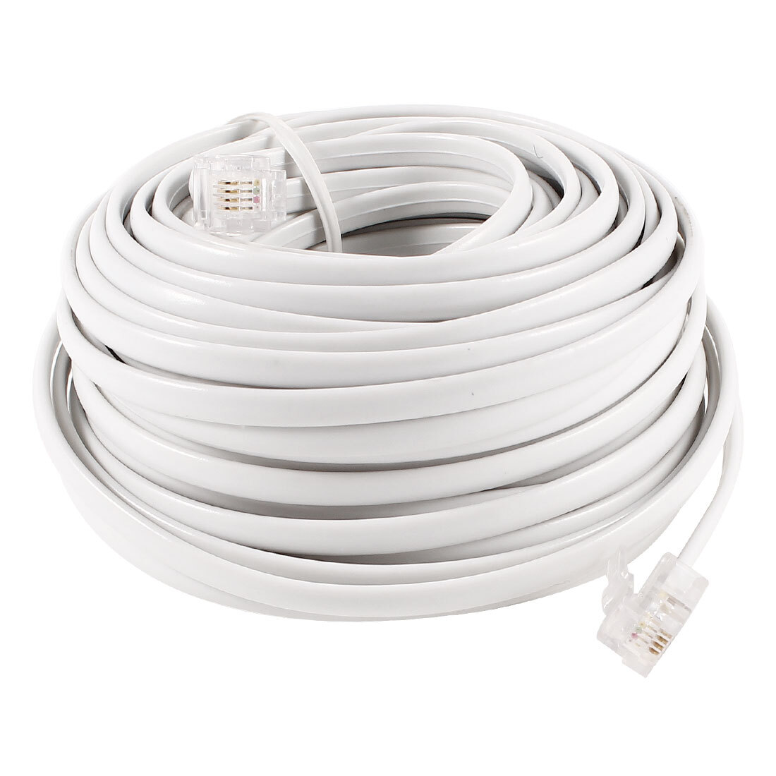 15M 6P4C RJ11 to RJ11 Telephone Cable Adapter Modular Extension Phone Line Cord